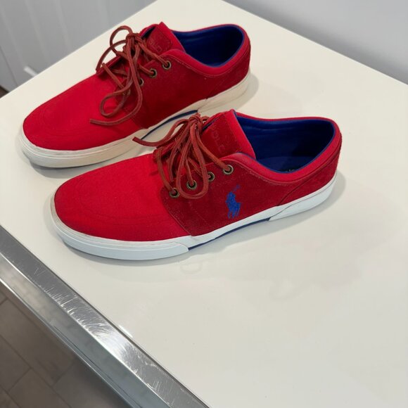 Polo Ralph Lauren red shoes size 11D - Picture 2 of 6